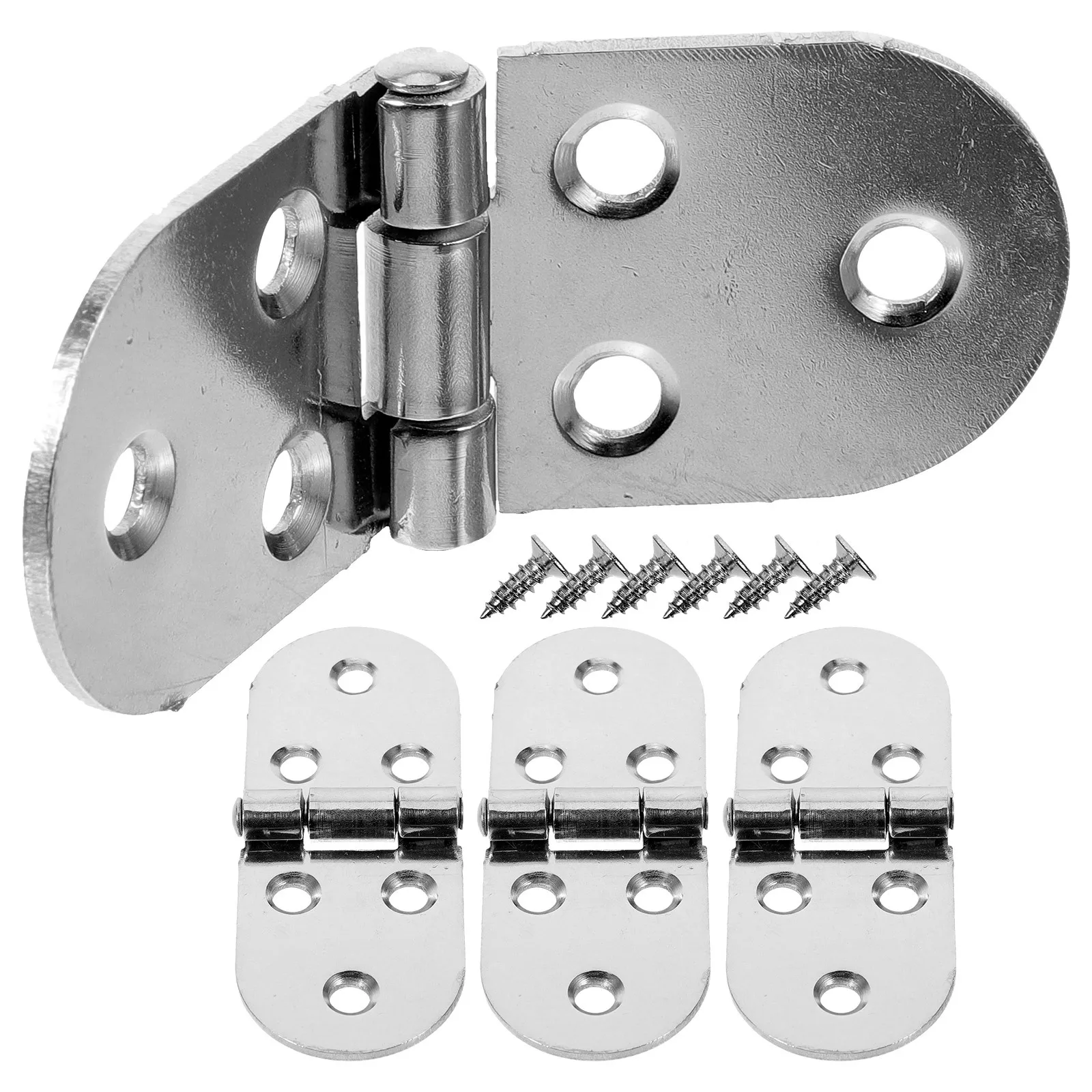 4Pcs Semicircle Door Hinge Thickened Mute Flat Hinge Durable Stainless Steel Antirust Bearing for Wooden Doors Hotels Clubs DIY
4Pcs Semicircle Door Hinge Thickened Mute Flat Hinge Durable Stainless Steel Antirust Bearing for Wooden Doors Hotels Clubs DIY