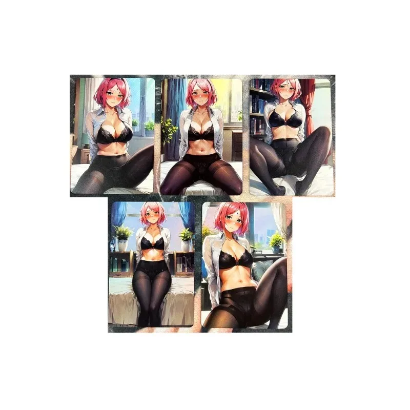 5pcs/set Anime Sexy Girl Collection Card Kawaii ACG Beauty Haruno Sakura Black Silk Hobby Cartoon Game Collection Card Gift Toy
5pcs/set Anime Sexy Girl Collection Card Kawaii ACG Beauty Haruno Sakura Black Silk Hobby Cartoon Game Collection Card Gift Toy