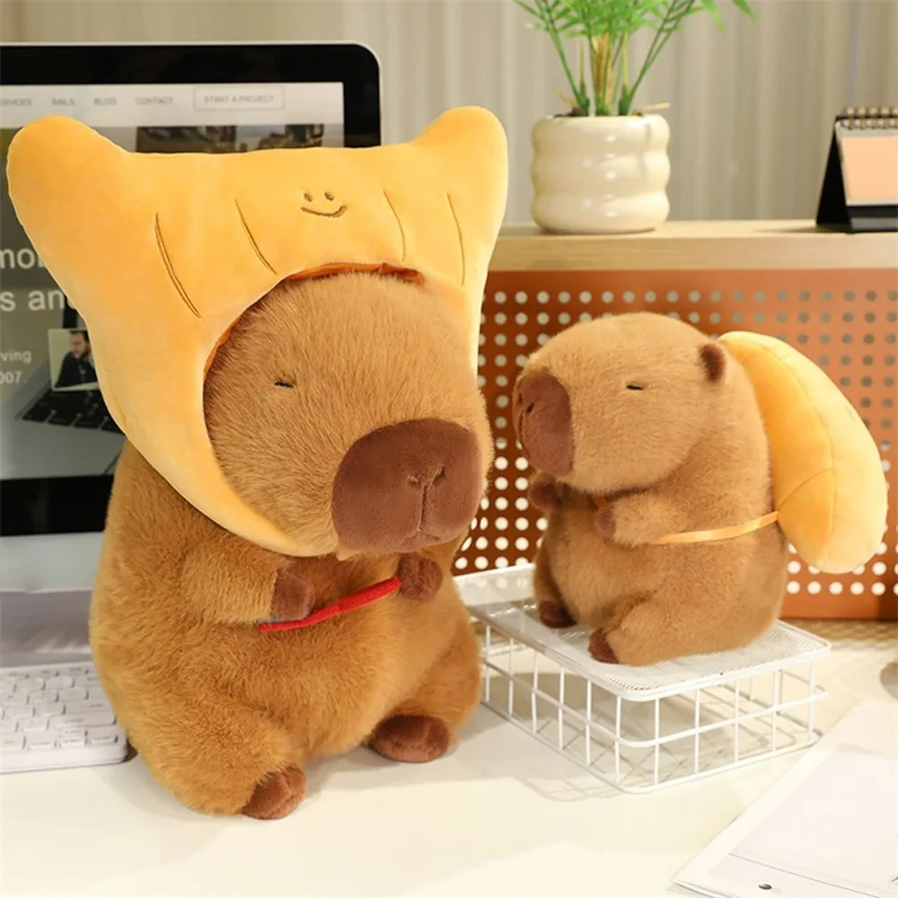 Bread Hat Capybara Plush Toy Simulation Baking Backpack Kapibala Stuffed Animals Plush Doll Key Ring Cute Bag Pendant Home Decor
Bread Hat Capybara Plush Toy Simulation Baking Backpack Kapibala Stuffed Animals Plush Doll Key Ring Cute Bag Pendant Home Decor