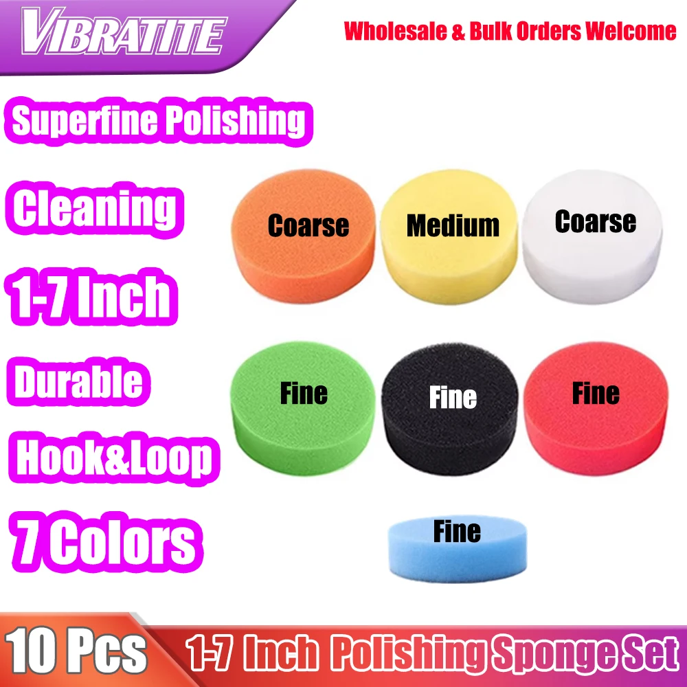 10 Pcs 1-7" Car Buffing Polishing Pads Flat Foam Sponge Waxing Pad Kit Tool For Car Polisher Buffer Auto Care Buffing Pads
10 Pcs 1-7" Car Buffing Polishing Pads Flat Foam Sponge Waxing Pad Kit Tool For Car Polisher Buffer Auto Care Buffing Pads