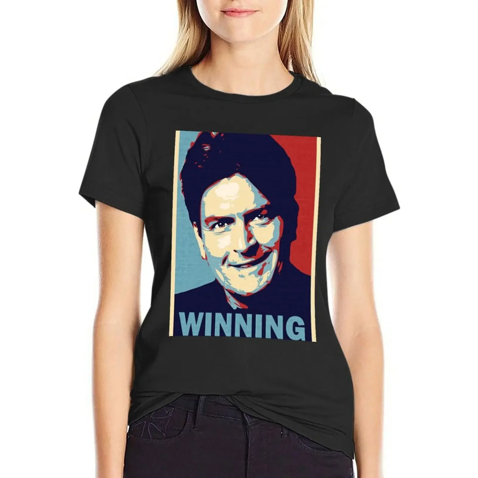 Winning, by Charlie Sheen T-Shirt Short sleeve tee customs tops t-shirts for Women loose fit
Winning, by Charlie Sheen T-Shirt Short sleeve tee customs tops t-shirts for Women loose fit