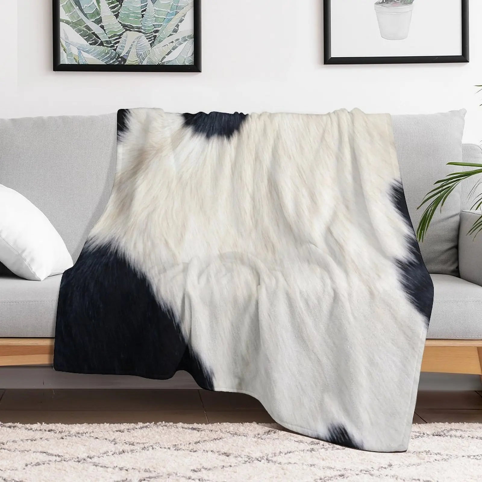 Faux Cowhide Black and white Throw Blanket Soft Retros Kid'S Cute Plaid Blankets
Faux Cowhide Black and white Throw Blanket Soft Retros Kid'S Cute Plaid Blankets