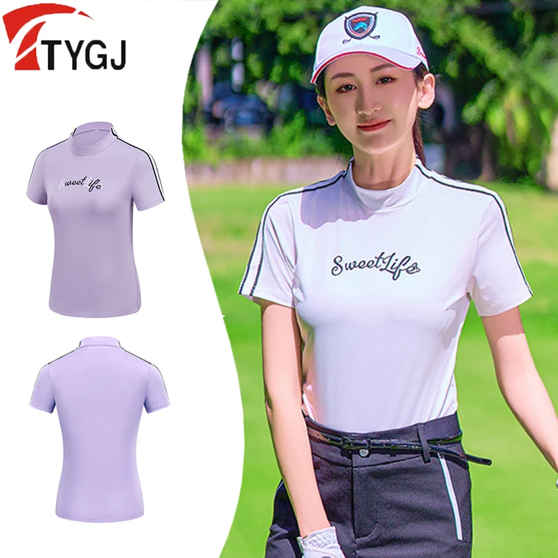TTYGJ Women Golf Short-Sleeved T Shirt Ladies Summer Letter Print Shirts Sports Slim Tees Quick-Dry Breathable Golf Tennis Wear
TTYGJ Women Golf Short-Sleeved T Shirt Ladies Summer Letter Print Shirts Sports Slim Tees Quick-Dry Breathable Golf Tennis Wear