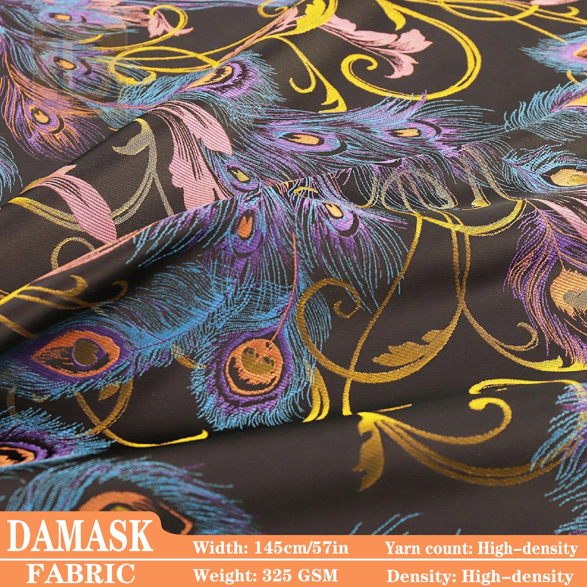 Атласная парчовая ткань 1 м/2 м/3 м, дамасский жаккард для платьев, дизайнерских блузок и шитья своими руками (от метр) 
Атласная парчовая ткань 1 м/2 м/3 м, дамасский жаккард для платьев, дизайнерских блузок и шитья своими руками (от метр)