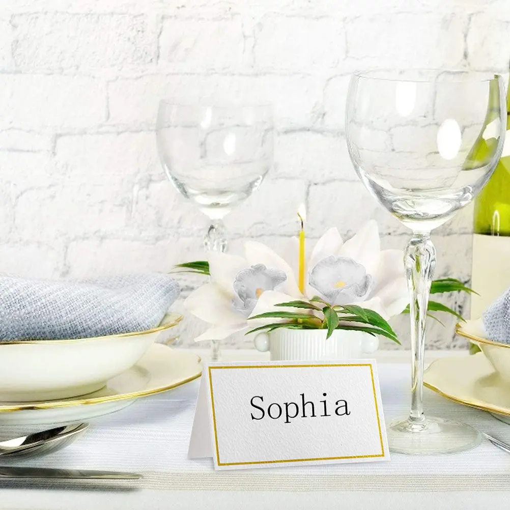 50Pcs Foil Table Cards Delicate Reserved Signs for Wedding Reception Decor Convenient Place Cards Party Supply Table
50Pcs Foil Table Cards Delicate Reserved Signs for Wedding Reception Decor Convenient Place Cards Party Supply Table