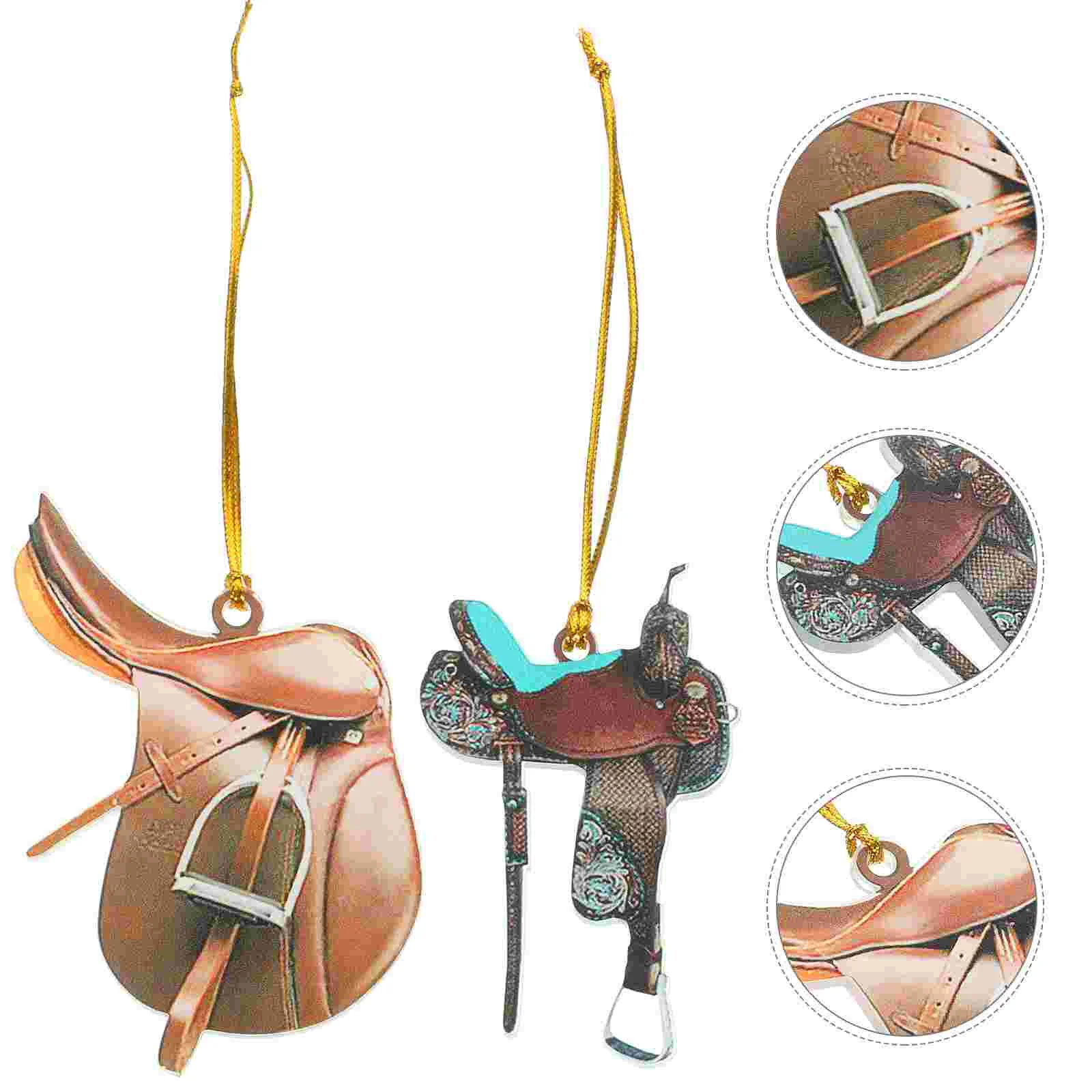 2pcs Horse Saddle nament Car Hanging Decoration Western Style Saddle Pendants for Rear View Mirror Door Wall Window Lasting
2pcs Horse Saddle nament Car Hanging Decoration Western Style Saddle Pendants for Rear View Mirror Door Wall Window Lasting