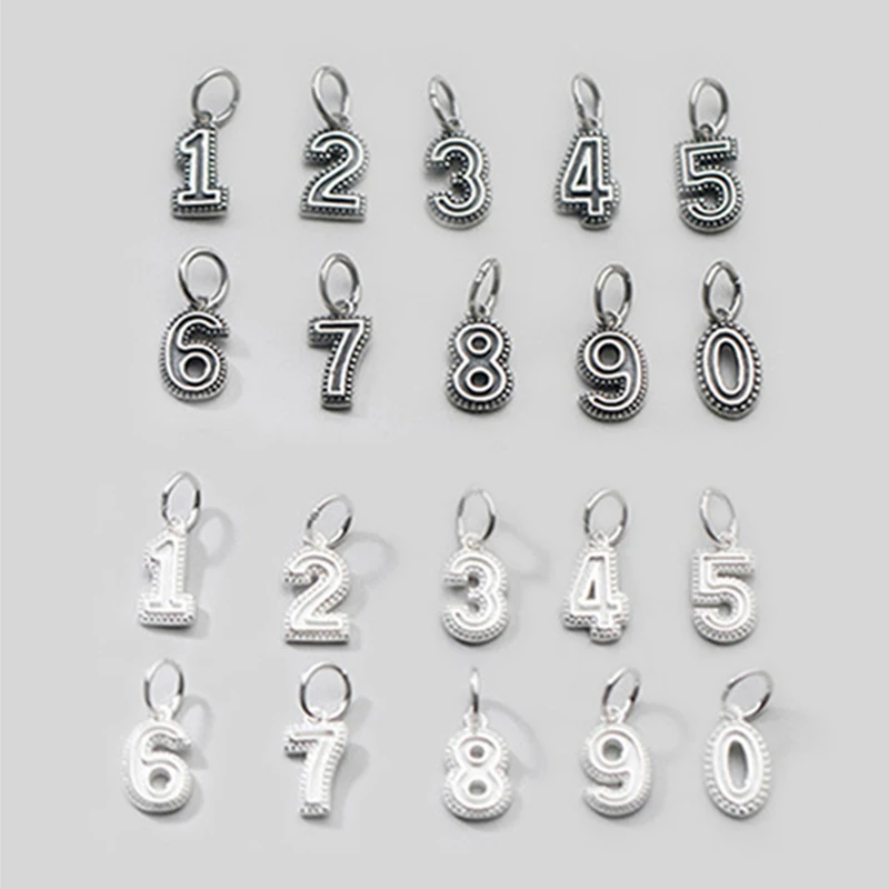 1pc 925 Sterling Silver Numbers Small Charms 11mm Women/Men Decor Silver Pendants DIY Bracelets Necklace Rings Jewelry Findings
1pc 925 Sterling Silver Numbers Small Charms 11mm Women/Men Decor Silver Pendants DIY Bracelets Necklace Rings Jewelry Findings