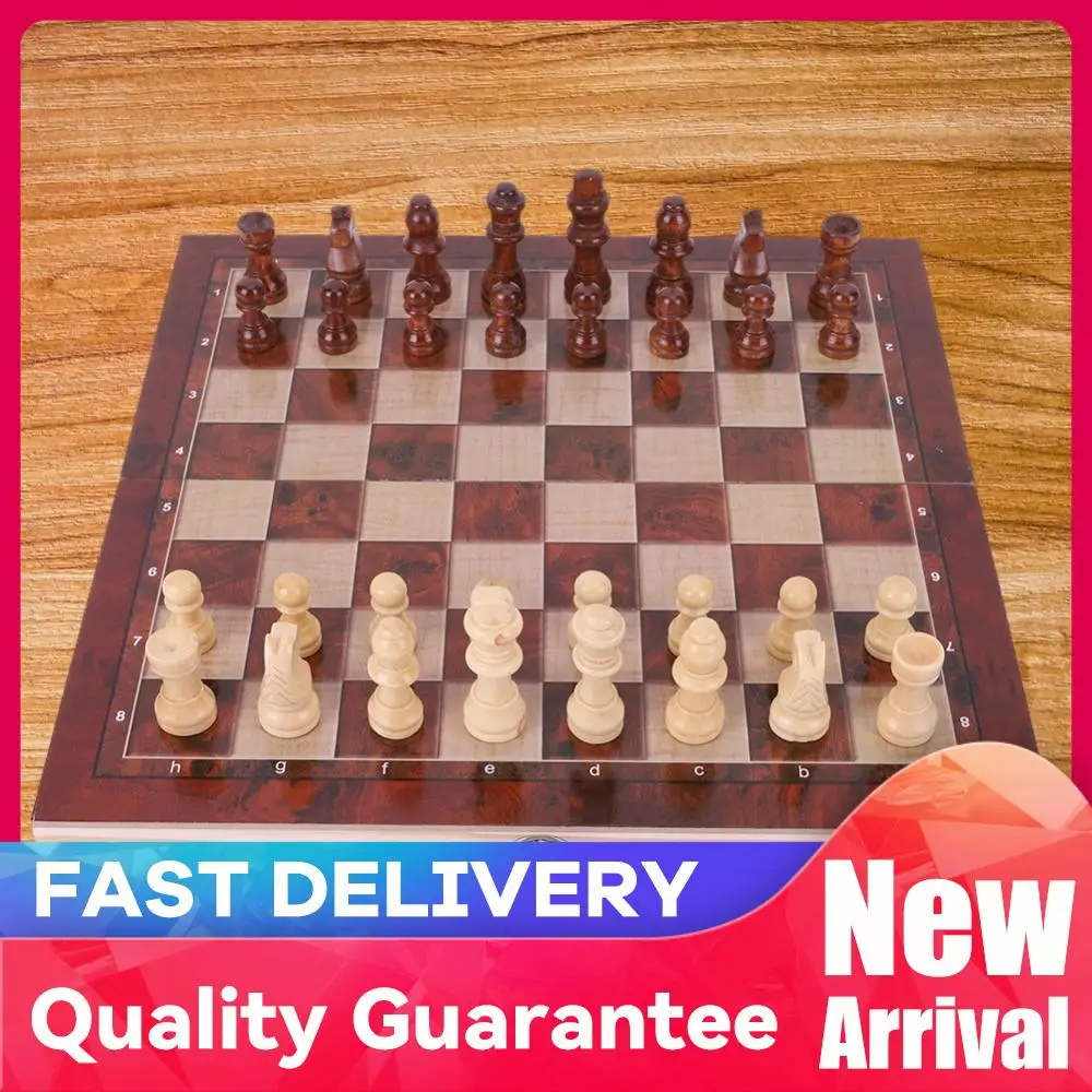 29x29cm 3 in 1 Chess Chekers Backgammon Developing Strategic Thinking Chess Wooden Set No Toxic Wood Board Game for Boys Girls
29x29cm 3 in 1 Chess Chekers Backgammon Developing Strategic Thinking Chess Wooden Set No Toxic Wood Board Game for Boys Girls