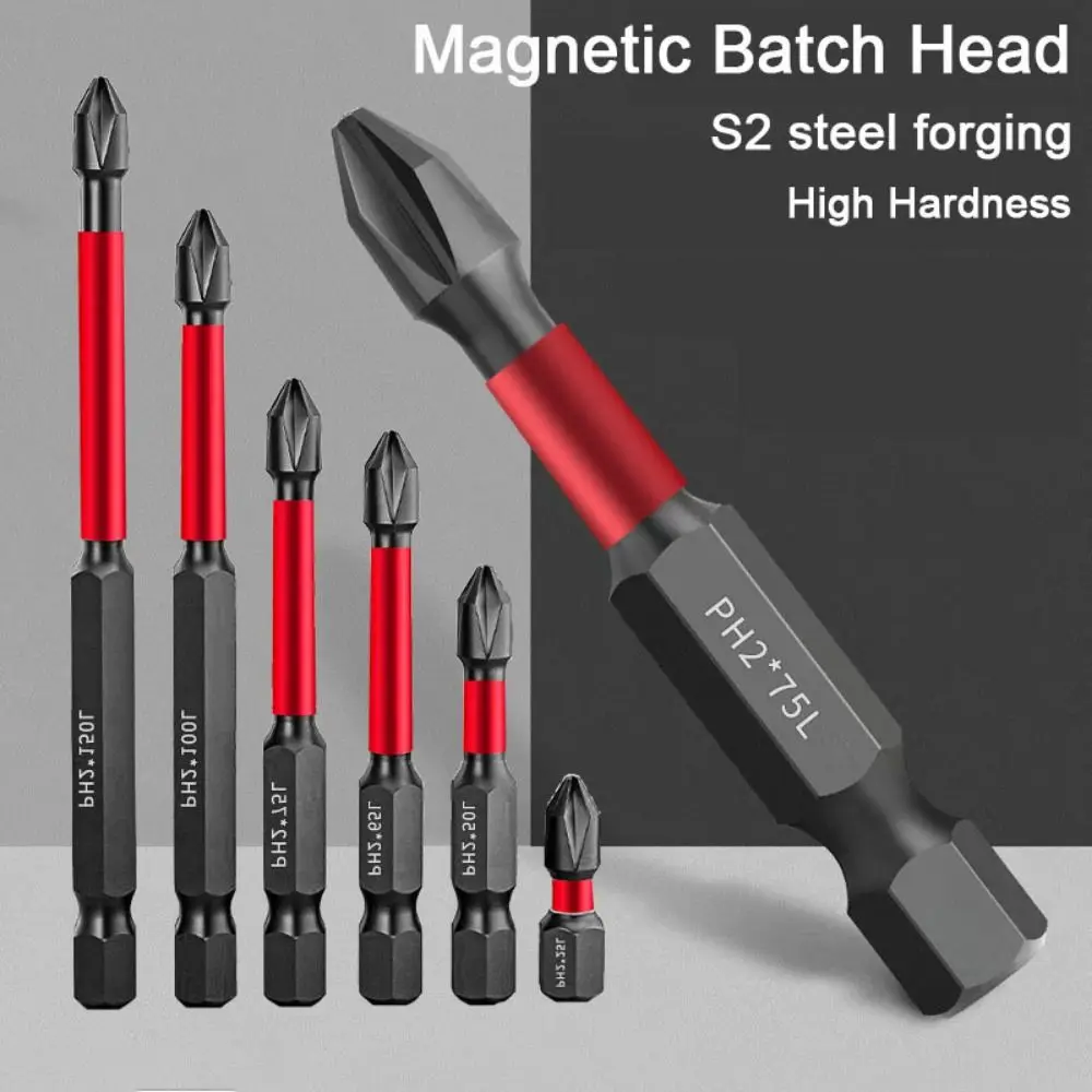 Strong Magnetic Magnetic Batch Head High Hardness Non-slip Cross Head Bit Waterproof Rust-proof Electric Screwdriver Bit
Strong Magnetic Magnetic Batch Head High Hardness Non-slip Cross Head Bit Waterproof Rust-proof Electric Screwdriver Bit