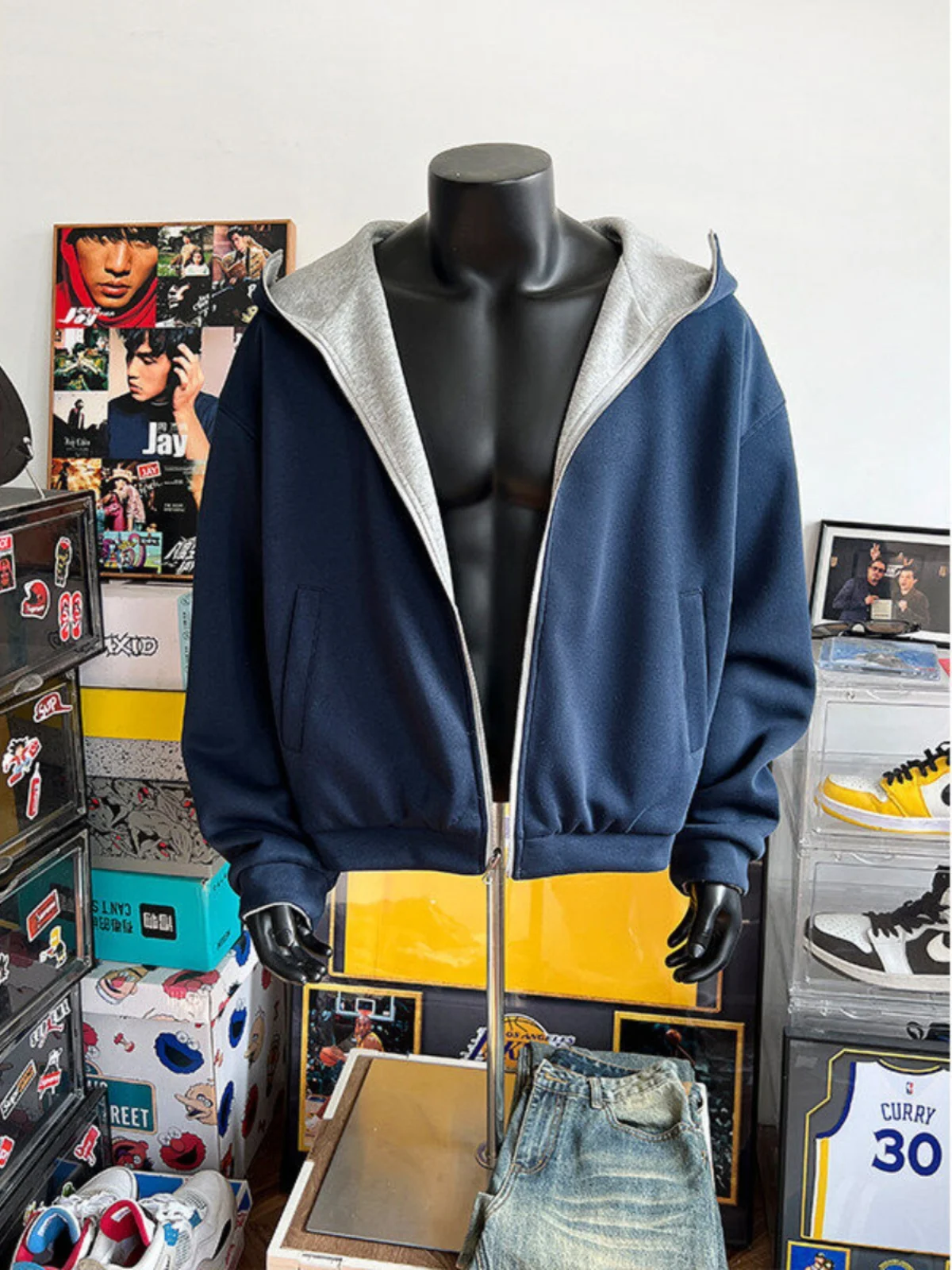 American Sle Heavyweight Double Zipper Open Cardigan Sweatirt Men's Spring Autumn Double Sided Wear Jaet ort ape Ba...
American Sle Heavyweight Double Zipper Open Cardigan Sweatirt Men's Spring Autumn Double Sided Wear Jaet ort ape Ba...