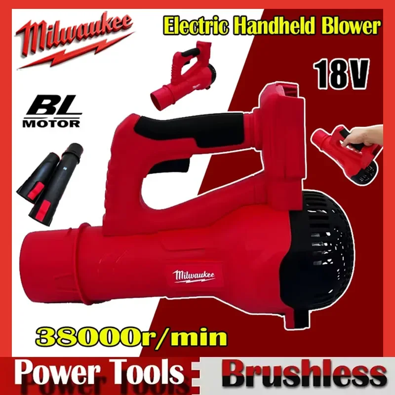 Cordless Air Blower for Milwaukee, Brushless, Handheld Leaf Jet, Turbo Blower, 18V Battery Power Tool, 38000RPM
Cordless Air Blower for Milwaukee, Brushless, Handheld Leaf Jet, Turbo Blower, 18V Battery Power Tool, 38000RPM