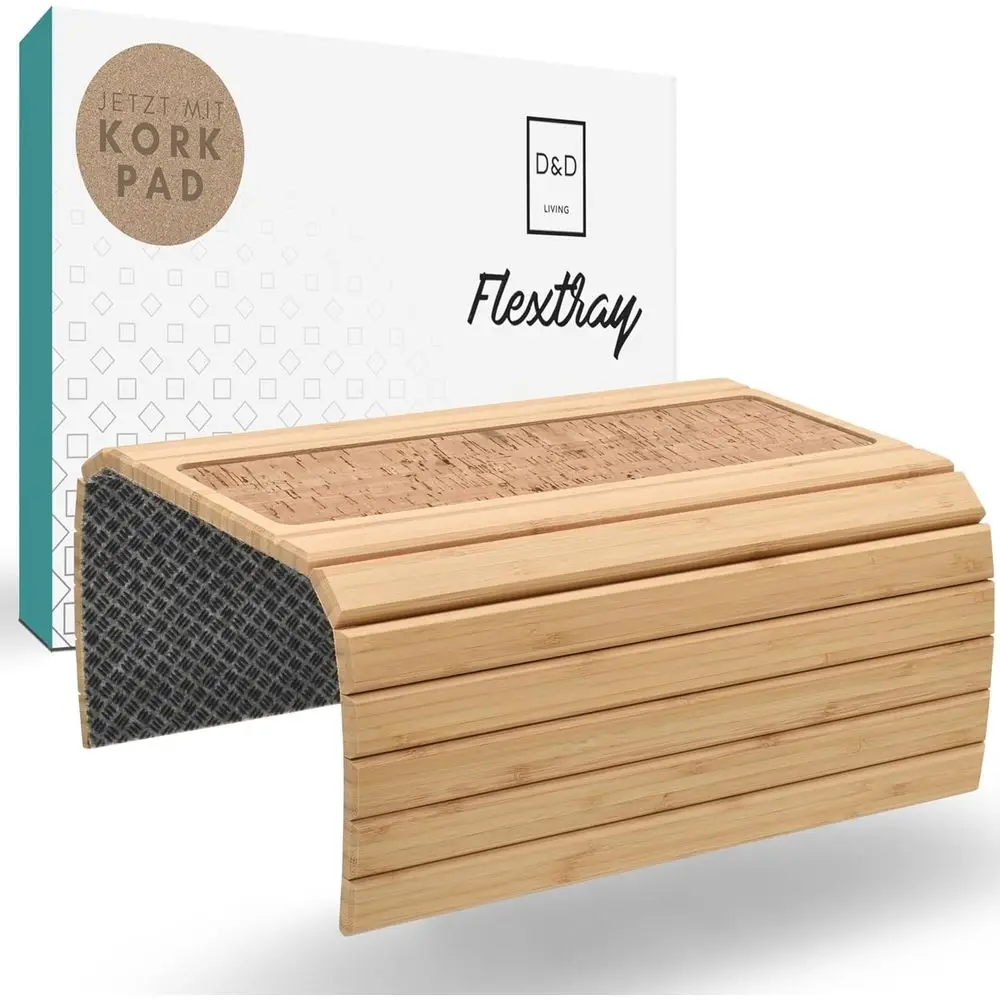 Flexible Couch Armrest Organizer with Anti-Slip Cork Pad | 18.5x13.4 inches, Sustainable Natural Large Bamboo
Flexible Couch Armrest Organizer with Anti-Slip Cork Pad | 18.5x13.4 inches, Sustainable Natural Large Bamboo