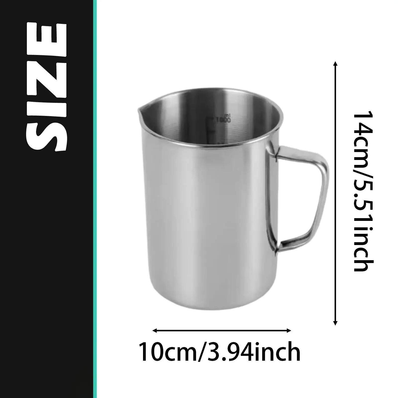 Kitchen Measuring Cup Stainless Steel with Spout Large Capacity Pitcher for Cooking and Mixing Tasks
Kitchen Measuring Cup Stainless Steel with Spout Large Capacity Pitcher for Cooking and Mixing Tasks