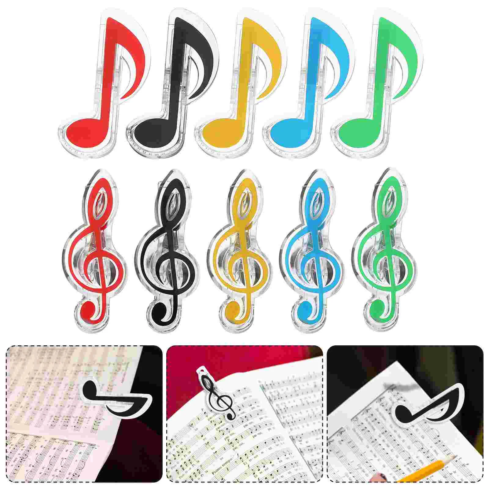 20 Pcs Music Note Clips Plastic Bookmarks for Sheet Music Page Holder 10 Styles 2 Pieces Each ABS Portable Reading
20 Pcs Music Note Clips Plastic Bookmarks for Sheet Music Page Holder 10 Styles 2 Pieces Each ABS Portable Reading