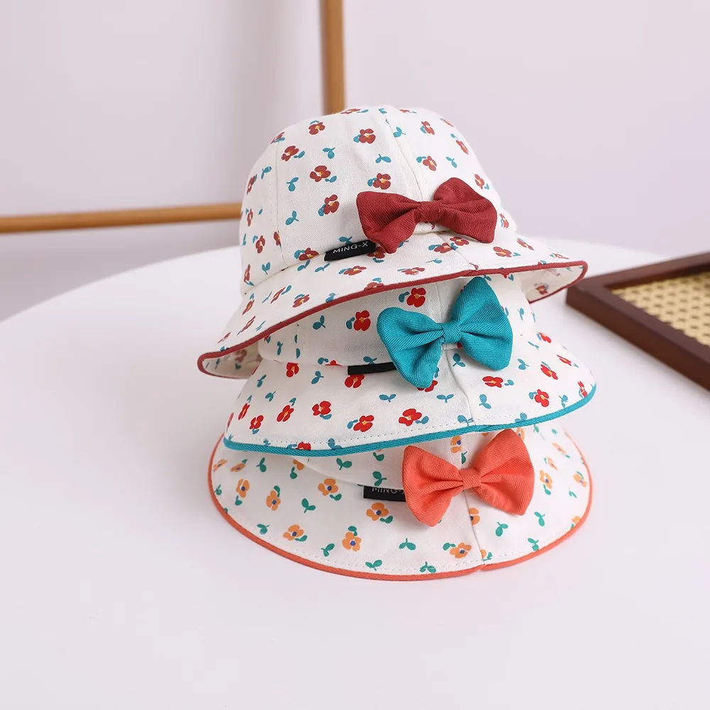 Korean Style Flower Bucket Cap Bowknot Wide Brim Baby Shading Hat Cotton Anti-UV Children's Fisherman Hat Spring/Summer
Korean Style Flower Bucket Cap Bowknot Wide Brim Baby Shading Hat Cotton Anti-UV Children's Fisherman Hat Spring/Summer