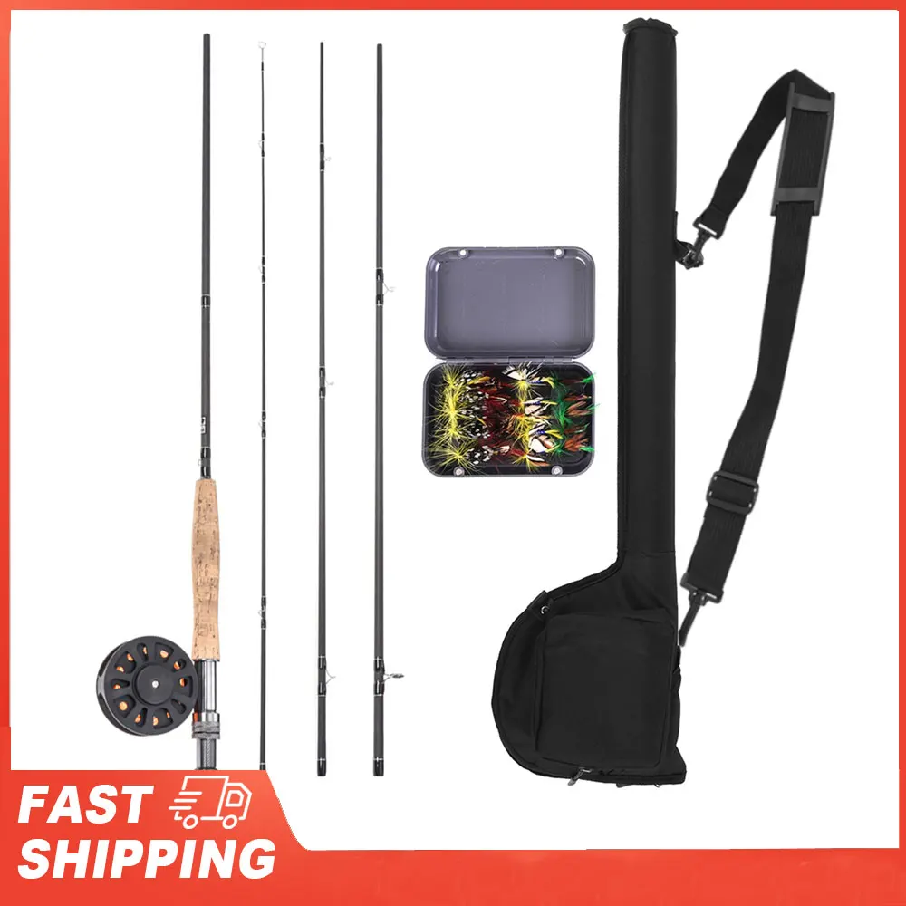 Комбинированная удочка и катушка 9 футов с сумкой для переноски, 20 мушек, полный стартовый пакет, набор для ловли нахлыстом
Комбинированная удочка и катушка 9 футов с сумкой для переноски, 20 мушек, полный стартовый пакет, набор для ловли нахлыстом