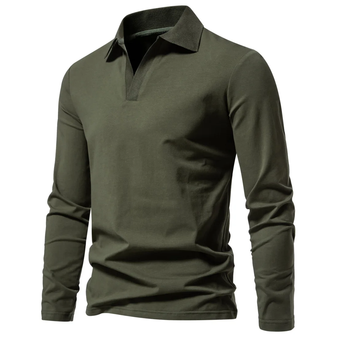 New Spring Autumn Men's T Shirt 95% Cotton Long Sleeve Tops Tees Men Solid Color Vintage Turn Down Collar Casual Tshirt Man 5XL
New Spring Autumn Men's T Shirt 95% Cotton Long Sleeve Tops Tees Men Solid Color Vintage Turn Down Collar Casual Tshirt Man 5XL