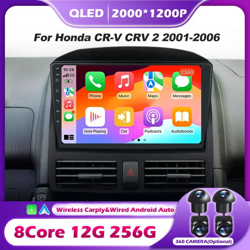 Car Multimedia Radio Video Player For Honda CR-V CRV 2 2001-2006 Android 16 GPS 4G WIFI Bluetooth Carplay Button Lights tools
Car Multimedia Radio Video Player For Honda CR-V CRV 2 2001-2006 Android 16 GPS 4G WIFI Bluetooth Carplay Button Lights tools