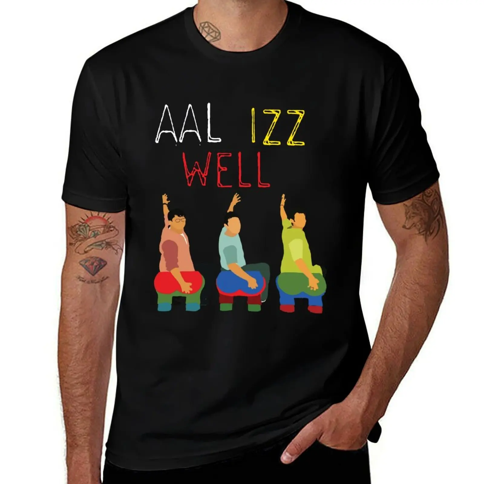 AAL IZZ WELL T-Shirt Graphic Print Short Sleeve T-Shirt
AAL IZZ WELL T-Shirt Graphic Print Short Sleeve T-Shirt