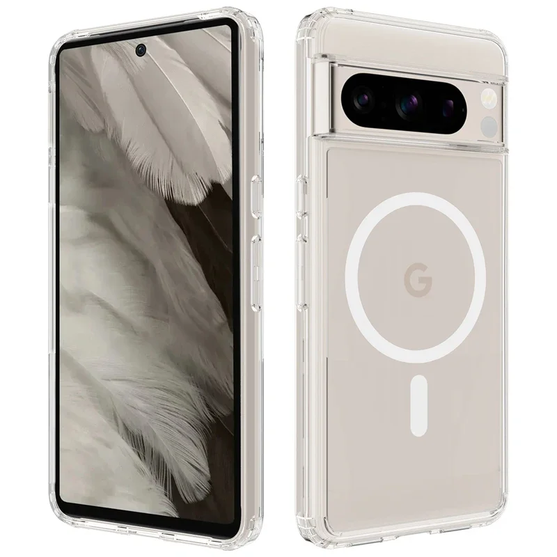For Google Pixel 8 7 Pro 7A Case Magnetic Shockproof Transparent Soft TPU+ Hard PC Wireless Charging Cover For Pixel 8 7
For Google Pixel 8 7 Pro 7A Case Magnetic Shockproof Transparent Soft TPU+ Hard PC Wireless Charging Cover For Pixel 8 7