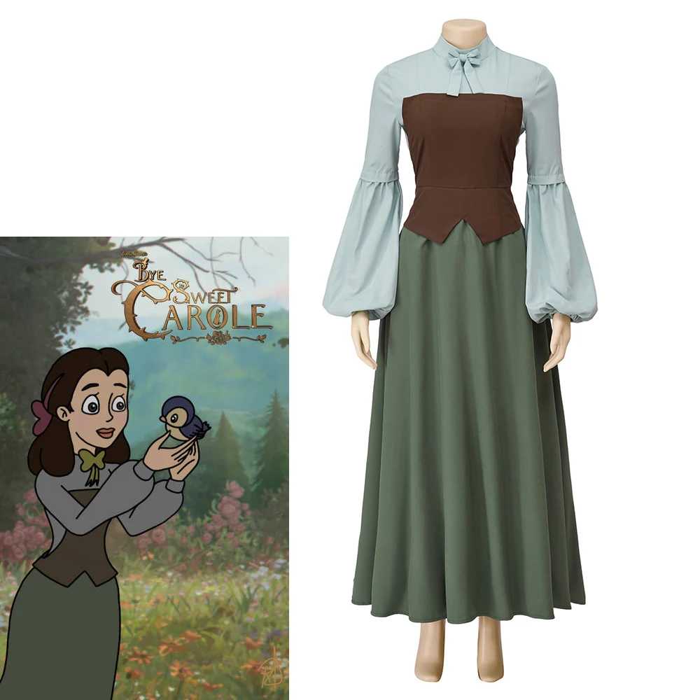Game Bye Sweet Carole Cosplay Lana Benton Costume Women's Princess Dress Halloween Carnival Green Dress Outfit
Game Bye Sweet Carole Cosplay Lana Benton Costume Women's Princess Dress Halloween Carnival Green Dress Outfit