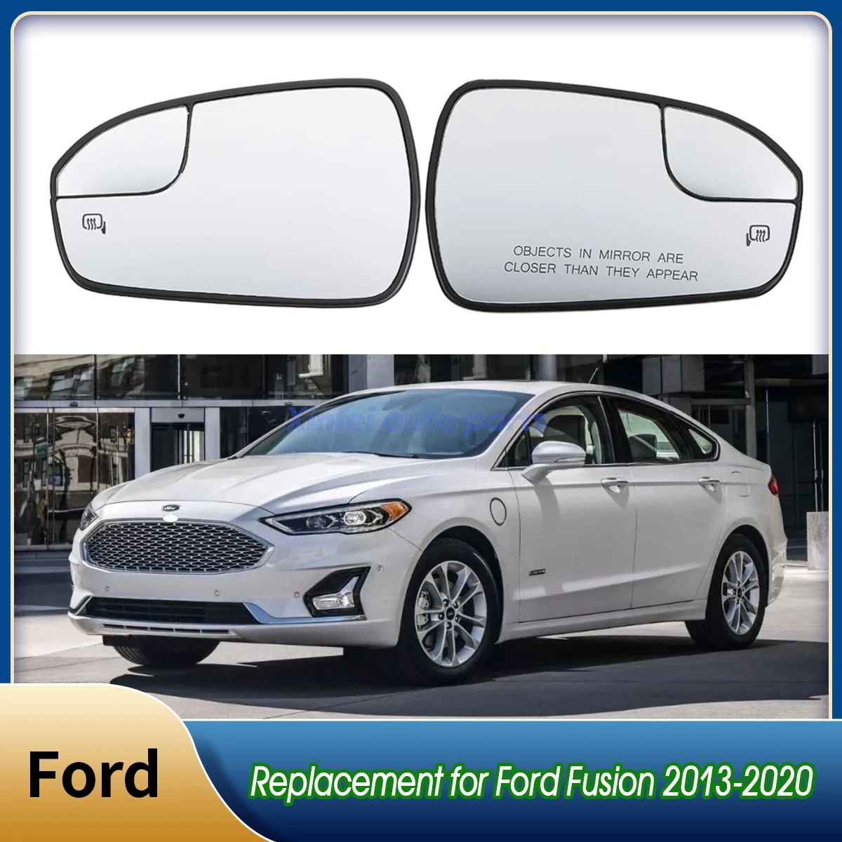 1PCS Replacement for Ford Fusion 2013-2020 Car Side Heated Mirror Glass Rearview Mirror Lens Left /Right DS7Z17K707B DS7Z17K707F
1PCS Replacement for Ford Fusion 2013-2020 Car Side Heated Mirror Glass Rearview Mirror Lens Left /Right DS7Z17K707B DS7Z17K707F
