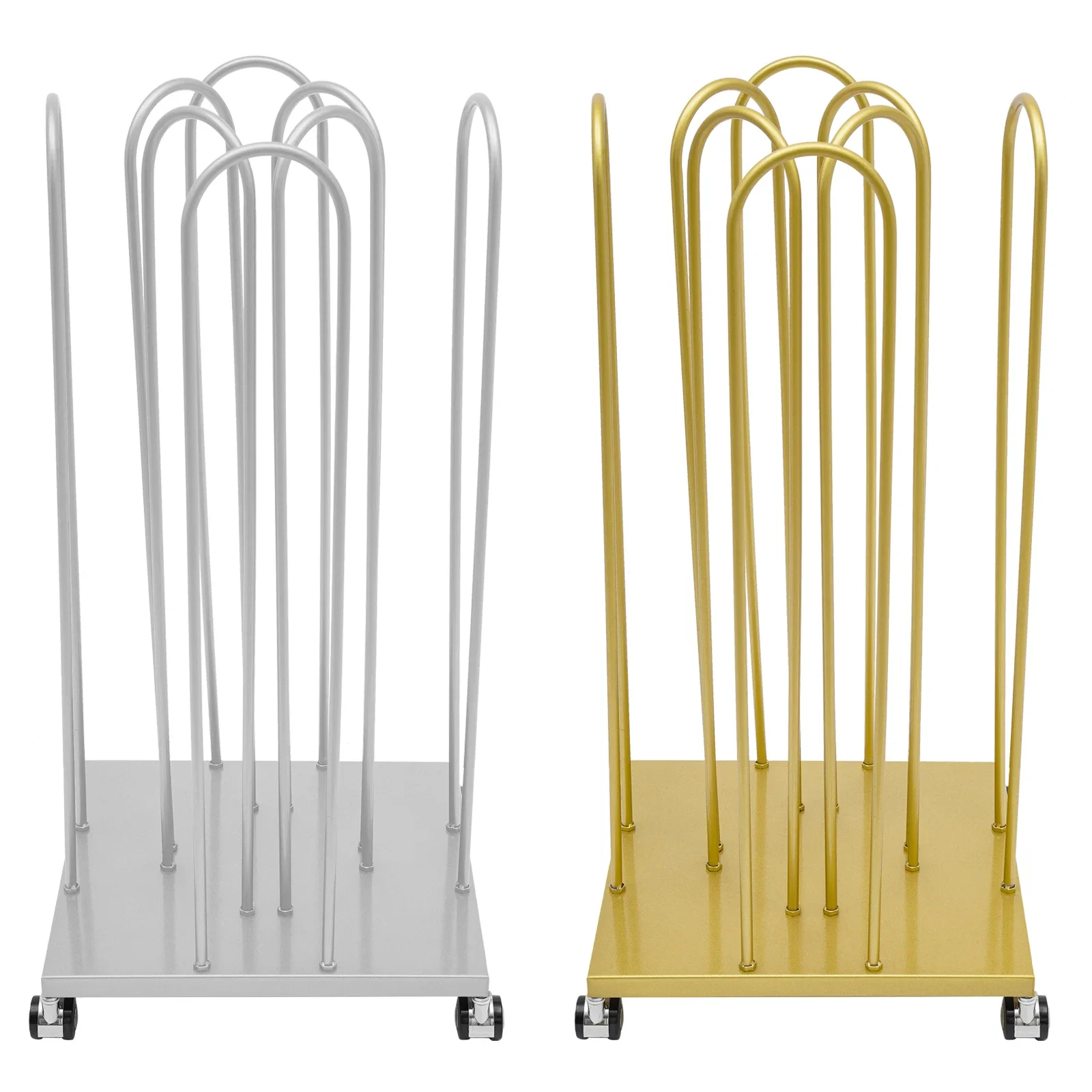 Hanger Organizer Stacker Storage Holder with Wheels 4 in 1 Hanger Rack Stable Structure Silver/Gold
Hanger Organizer Stacker Storage Holder with Wheels 4 in 1 Hanger Rack Stable Structure Silver/Gold