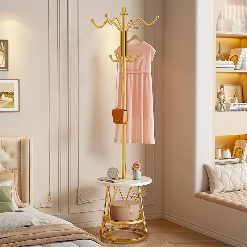 Coat rack household hanger wrought iron living room floor clothes artifact entrance bedroom light luxury vertical simple hanger
Coat rack household hanger wrought iron living room floor clothes artifact entrance bedroom light luxury vertical simple hanger