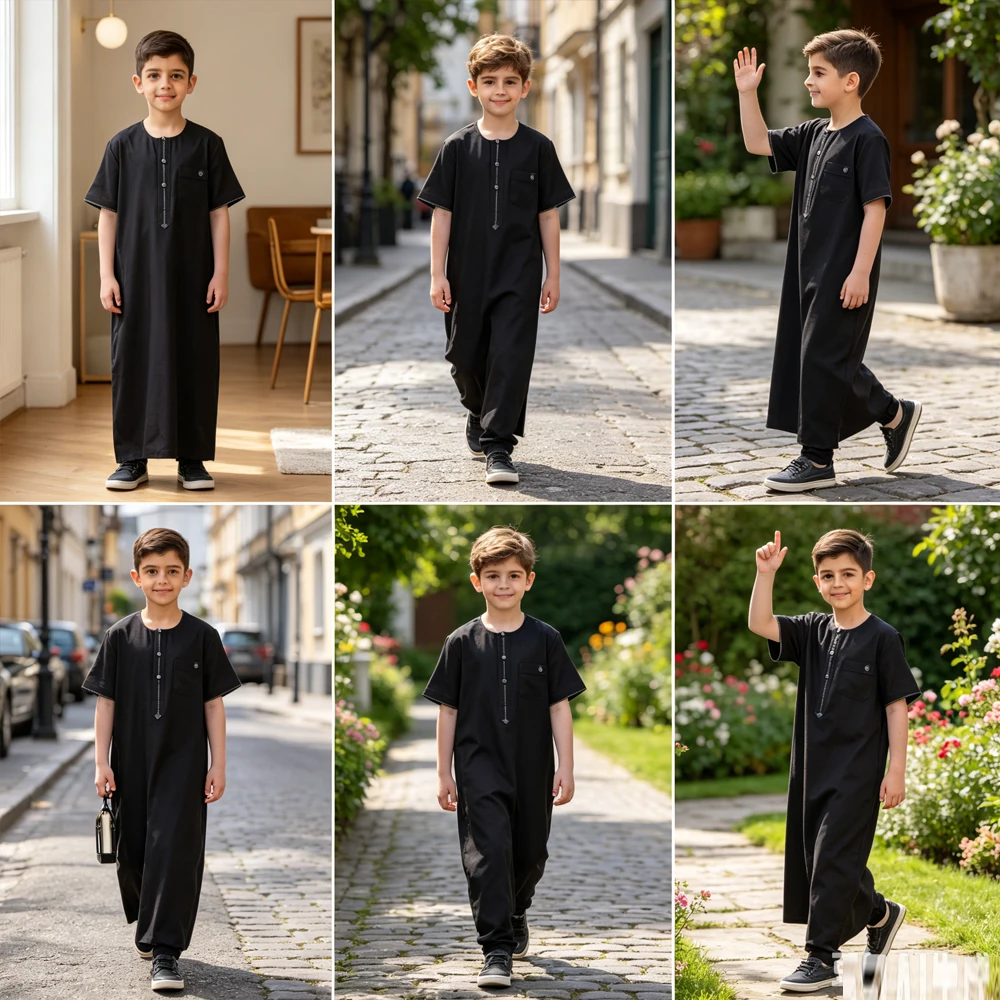 Boys Child Thobe Arab Traditional Robe Kids Muslim Dress Ethnic Jubba Thobes Modest Islam Prayer Clothing Daffah Dishdasha Thawb
Boys Child Thobe Arab Traditional Robe Kids Muslim Dress Ethnic Jubba Thobes Modest Islam Prayer Clothing Daffah Dishdasha Thawb