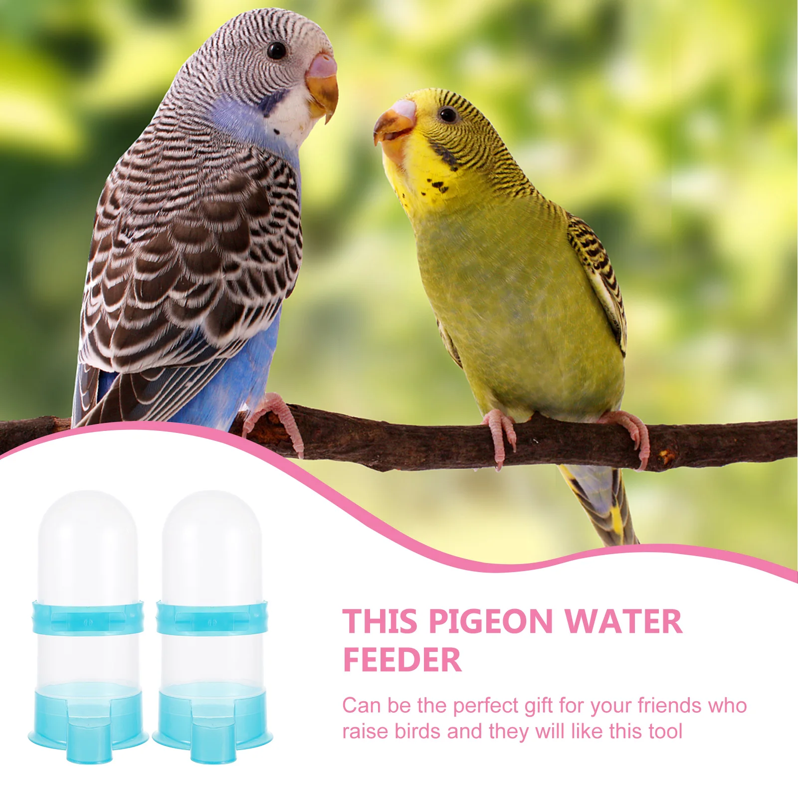 2Pcs Automatic Bird Water Feeder Large Container Dispenser for Pigeon Dove Parakeet Cage Multi-Animal Drinking Solution
2Pcs Automatic Bird Water Feeder Large Container Dispenser for Pigeon Dove Parakeet Cage Multi-Animal Drinking Solution