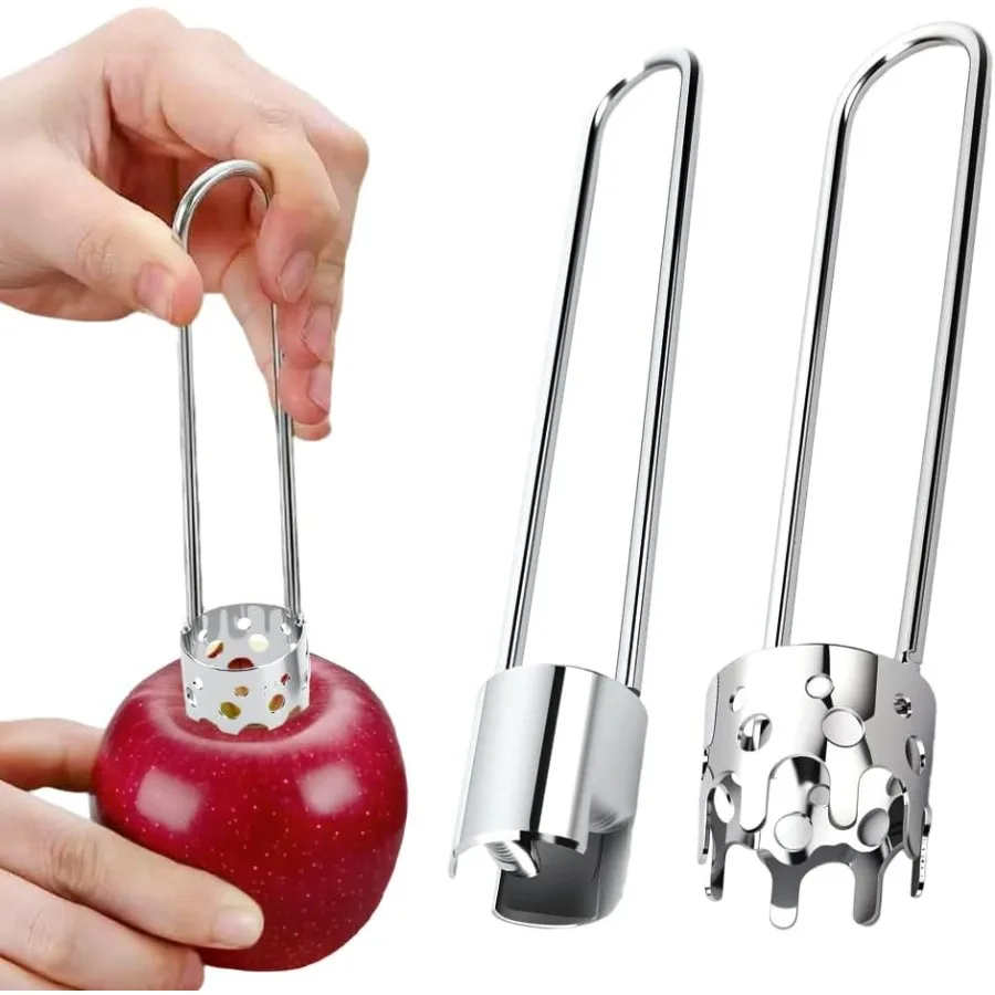 Stainless Steel Pepper Corer Seed Remover Tool for Kitchen Use: Efficiently Removes Seeds from Fruits and Vegetables Including
Stainless Steel Pepper Corer Seed Remover Tool for Kitchen Use: Efficiently Removes Seeds from Fruits and Vegetables Including