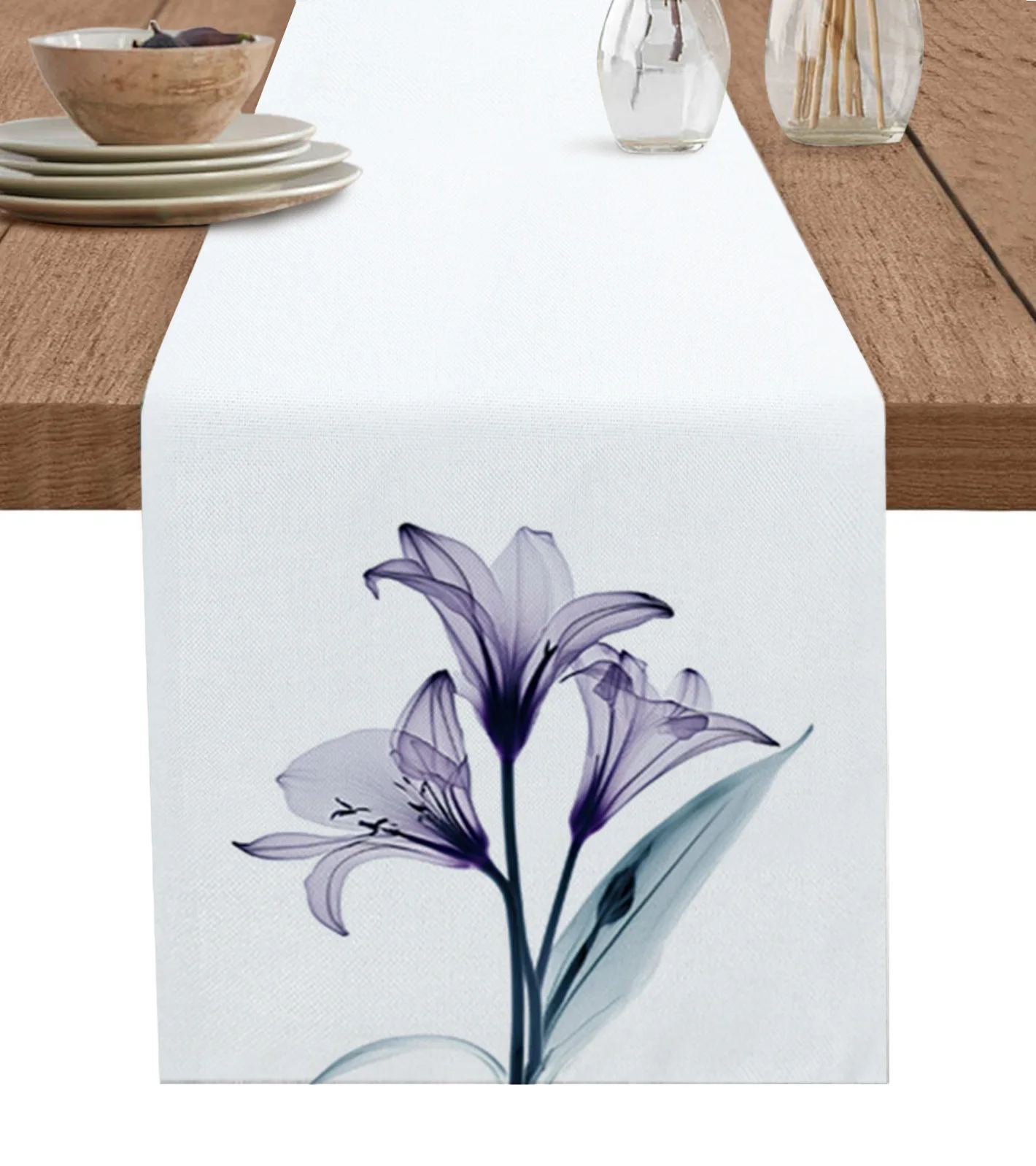 Flower Lily Transparent Purple Table Runner Decoration Home Decor Dinner Table Decoration Table Decor
Flower Lily Transparent Purple Table Runner Decoration Home Decor Dinner Table Decoration Table Decor