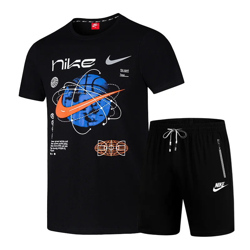 Nike Sports Suit Men Drawstring Design Loose Hems Large Zippered Pockets on Both Sides Sports Suit Black
Nike Sports Suit Men Drawstring Design Loose Hems Large Zippered Pockets on Both Sides Sports Suit Black