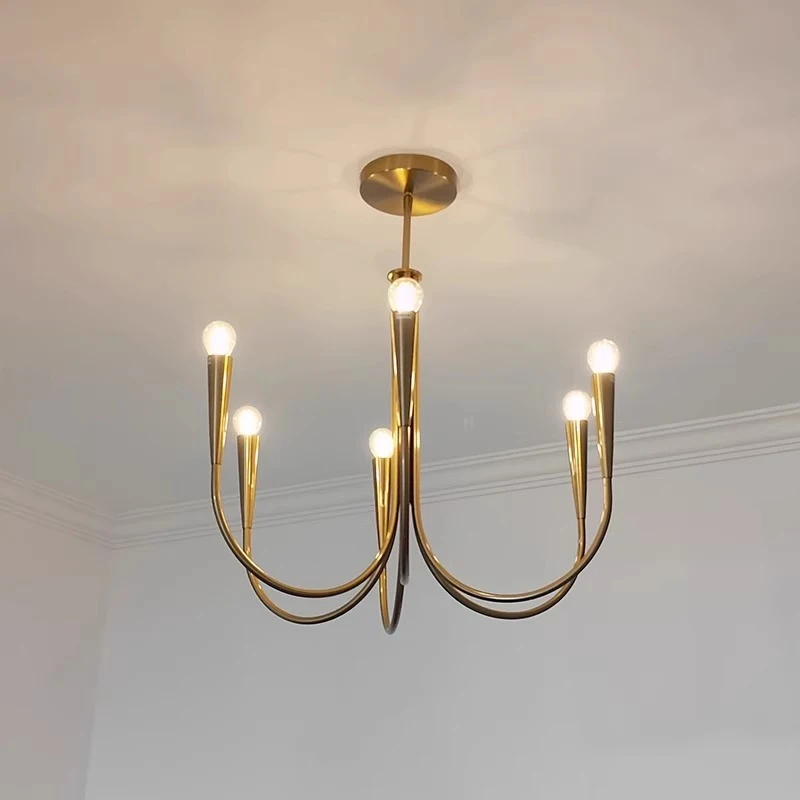 Pendant light American Style LED Ceiling Chandelier Light Nordic Gold Black for Living Room Dining Bedroom Decor Lustre
Pendant light American Style LED Ceiling Chandelier Light Nordic Gold Black for Living Room Dining Bedroom Decor Lustre