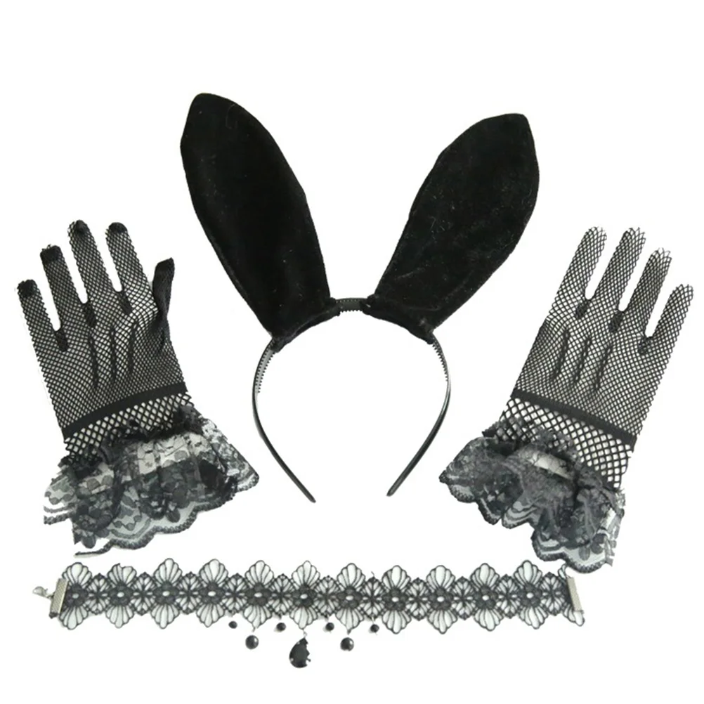 1 Set Lace Rabbit Ears Headband Hairpin Cosplay Headwear Kit Black Soft Women Clothing Accessory Daily Wear Party Costume Hair
1 Set Lace Rabbit Ears Headband Hairpin Cosplay Headwear Kit Black Soft Women Clothing Accessory Daily Wear Party Costume Hair