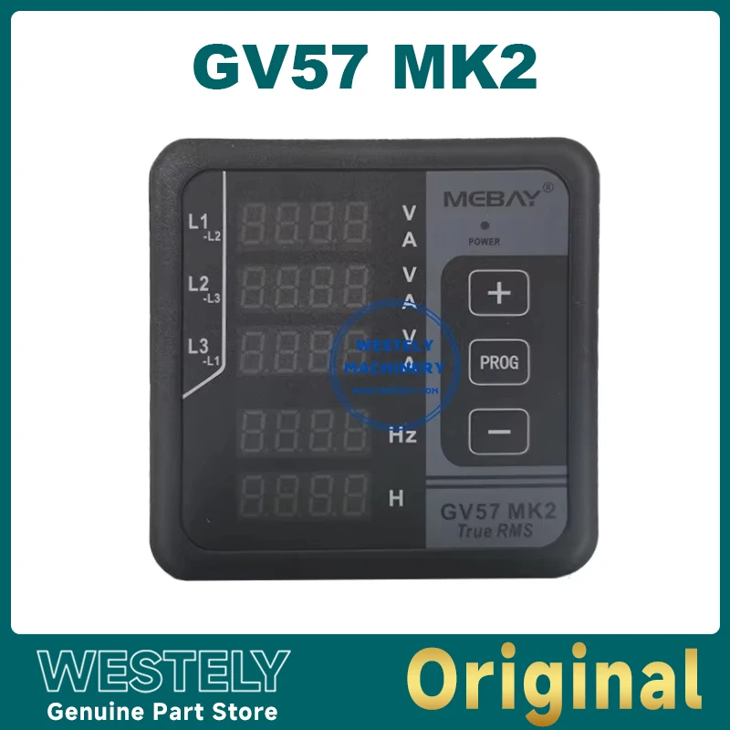 Original GV57 MK2/GV57 MKII Three-phase Digital Display Meter Generator Digital Voltage Frequency Current Timer Controller GV57
Original GV57 MK2/GV57 MKII Three-phase Digital Display Meter Generator Digital Voltage Frequency Current Timer Controller GV57