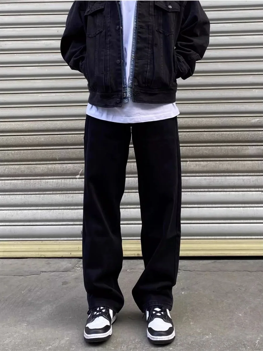 American Sle Vintage Bla Straight Leg Jeans Men's Women's Casual High Street Wide Leg Cleanfit Loose Fit Jeans
American Sle Vintage Bla Straight Leg Jeans Men's Women's Casual High Street Wide Leg Cleanfit Loose Fit Jeans