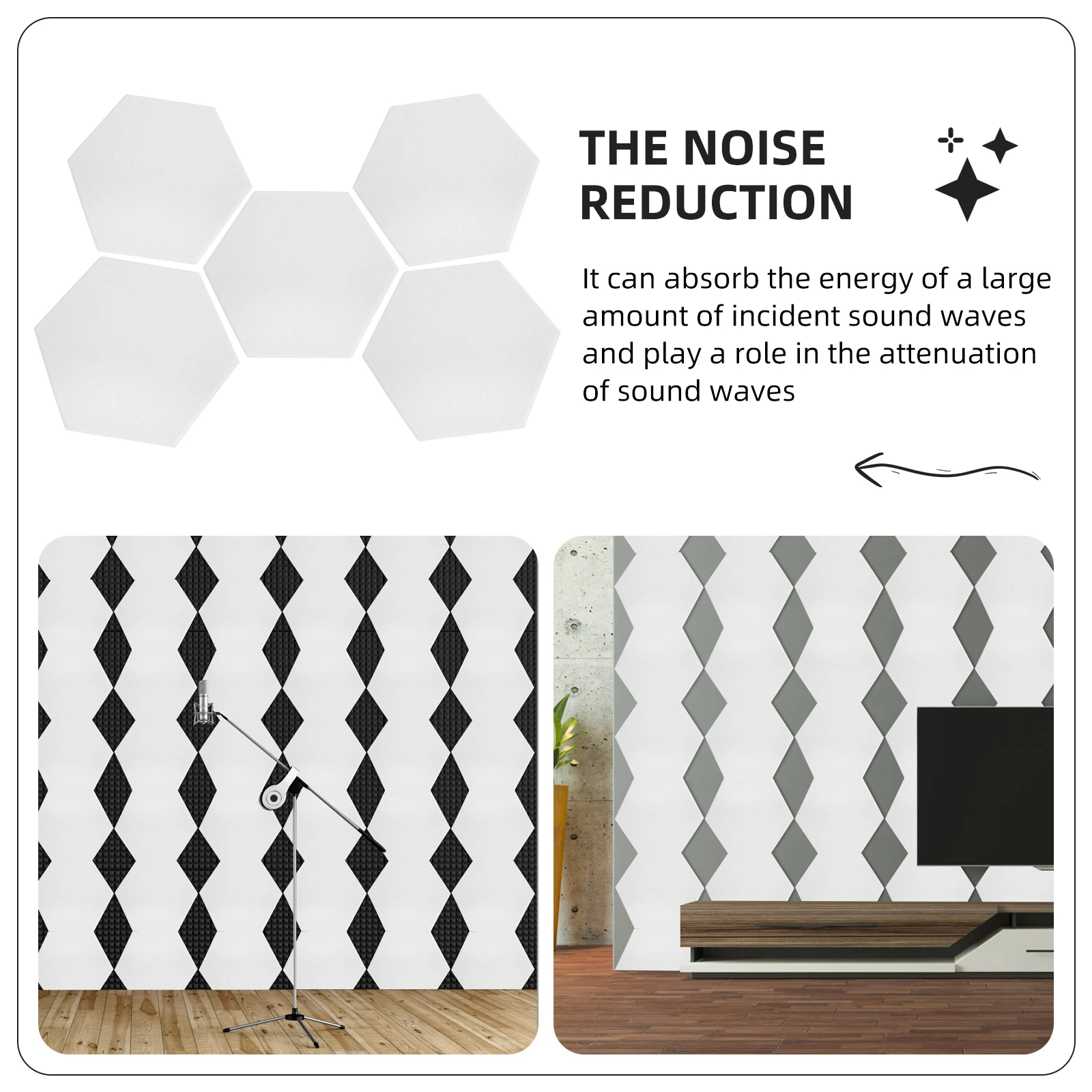 Sound-absorbing Panels Acoustic Dampening Polyester Soundproof Panel KTV Gym School Recording Room Equipment
Sound-absorbing Panels Acoustic Dampening Polyester Soundproof Panel KTV Gym School Recording Room Equipment