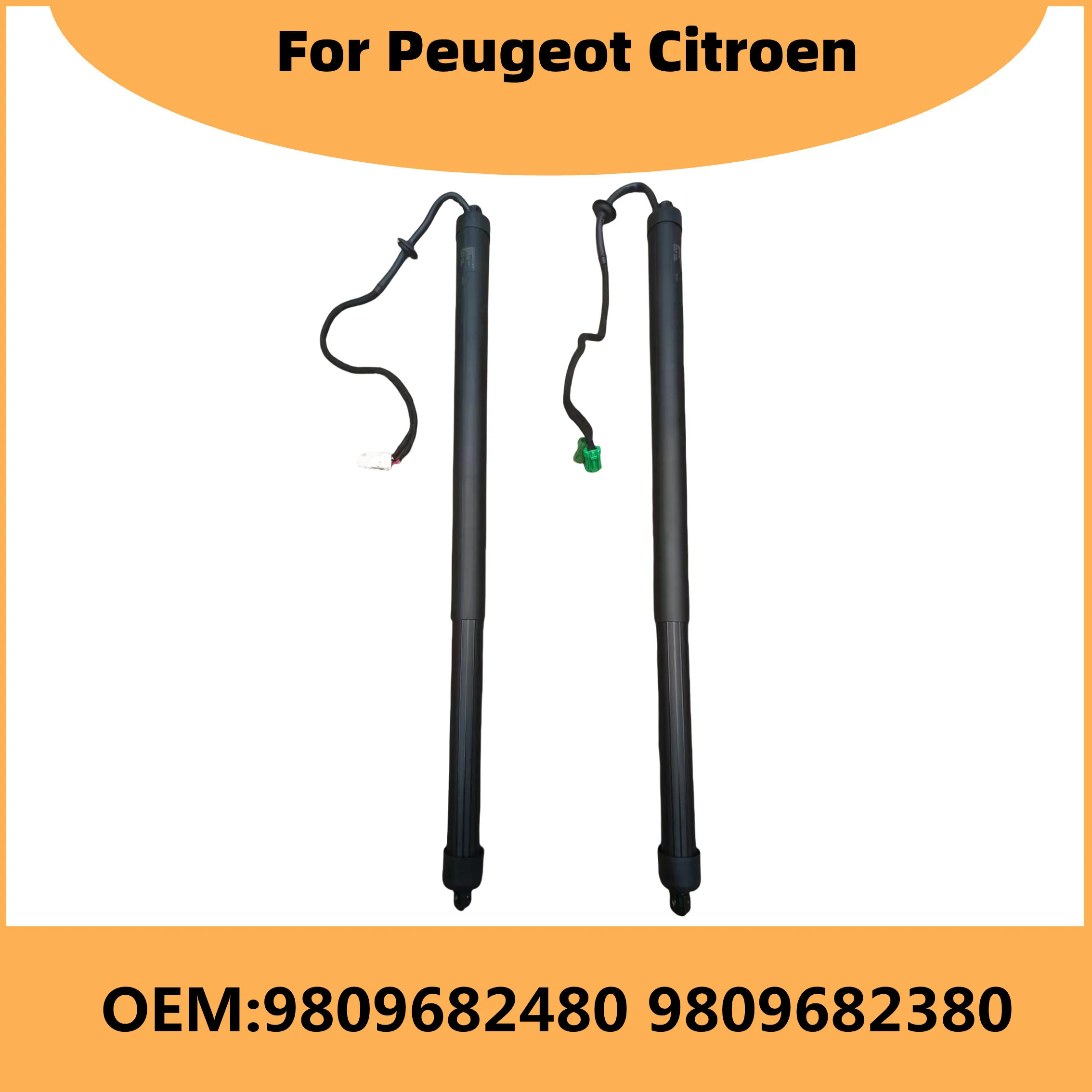 Auto Parts Tailgate Support Rod OE 9809682480 9809682380 9830770680 9833871780 For 2017-2024 Peugeot 5008 Citroen
Auto Parts Tailgate Support Rod OE 9809682480 9809682380 9830770680 9833871780 For 2017-2024 Peugeot 5008 Citroen