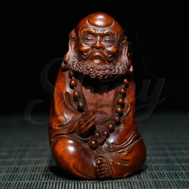 Hand-carved Boxwood Zen Founder Bodhidharma Patriarch Desktop Decoration Small Crafts Statue Home Decor
Hand-carved Boxwood Zen Founder Bodhidharma Patriarch Desktop Decoration Small Crafts Statue Home Decor