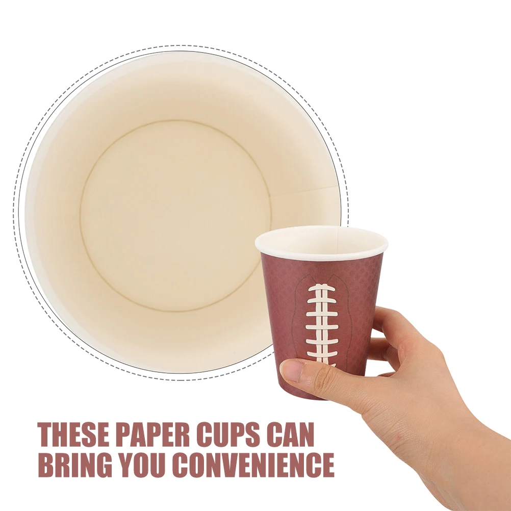 48pcs Rugby Pattern Paper Drinking Thicken Disposable Ice Cream Cups For Party Wedding Banquet Office Decorative Cups
48pcs Rugby Pattern Paper Drinking Thicken Disposable Ice Cream Cups For Party Wedding Banquet Office Decorative Cups