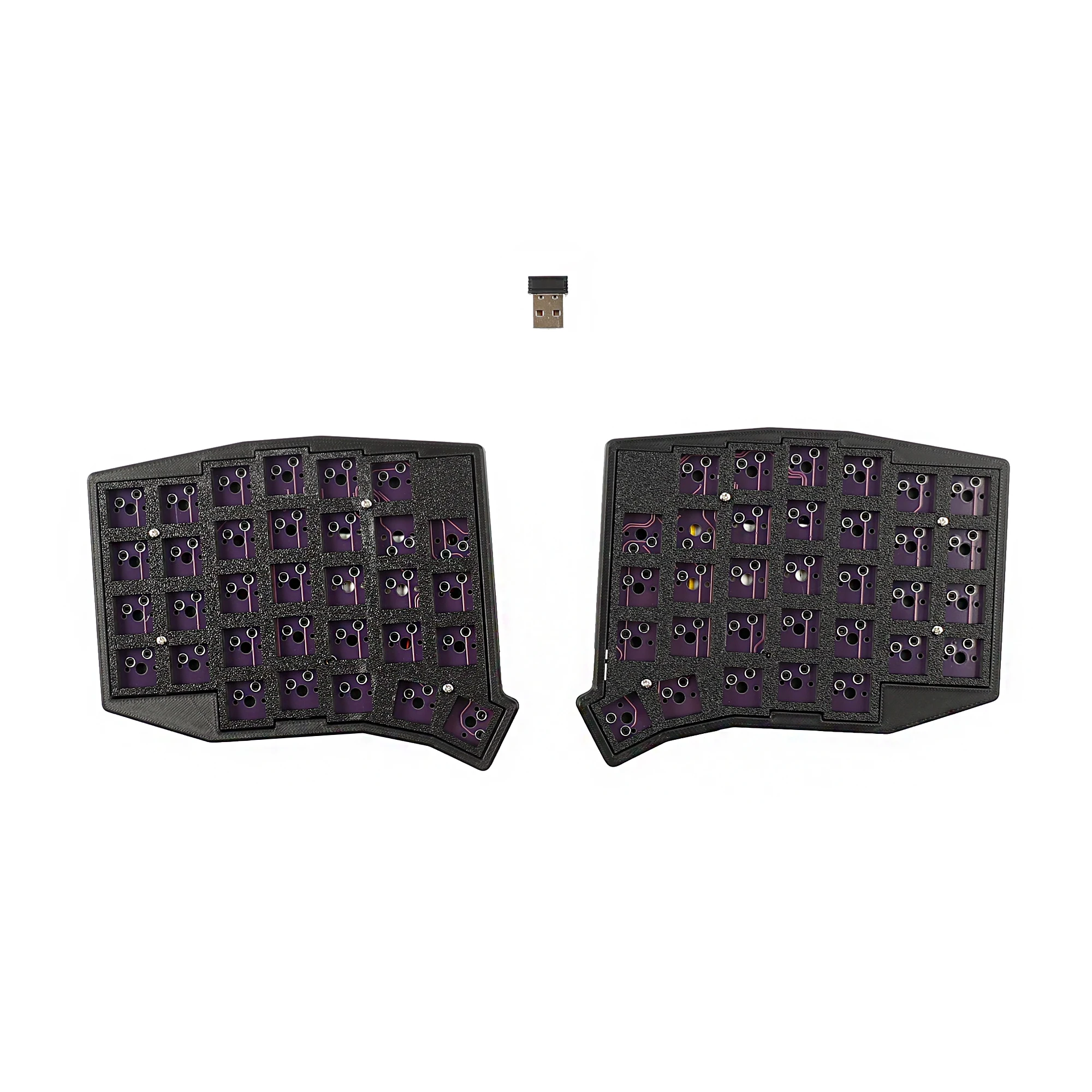 YMDK Sofle 2.4Ghz Wireless Split 64 Ergonomic Hotswappable 60% Layout 3D PLA Vial All Key Programmable Gaming Keyboard Kit
YMDK Sofle 2.4Ghz Wireless Split 64 Ergonomic Hotswappable 60% Layout 3D PLA Vial All Key Programmable Gaming Keyboard Kit