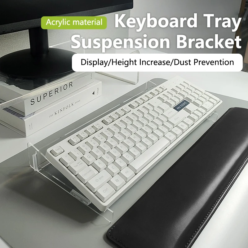 Removable Tilted Keyboard Stand Ergonomic Typing Acrylic Keyboard Riser Tilt Desk Computer Keyboard Lifter For Home Office Games
Removable Tilted Keyboard Stand Ergonomic Typing Acrylic Keyboard Riser Tilt Desk Computer Keyboard Lifter For Home Office Games