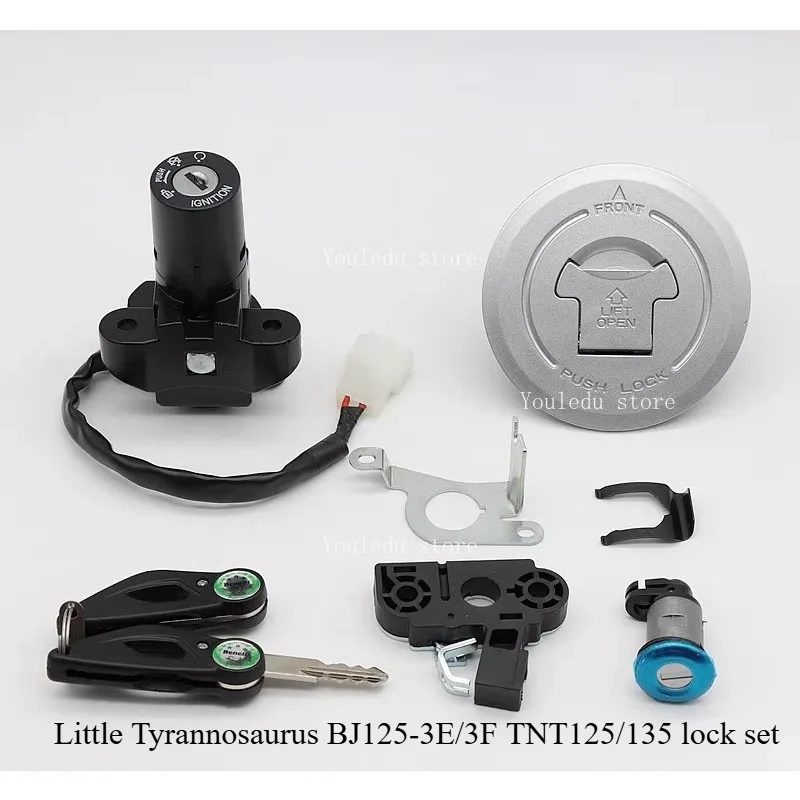 Suitable for Benelli BJ125-3E-3F TNT135 TNT125 motorcycle ignition switch key fuel tank lock kit
Suitable for Benelli BJ125-3E-3F TNT135 TNT125 motorcycle ignition switch key fuel tank lock kit