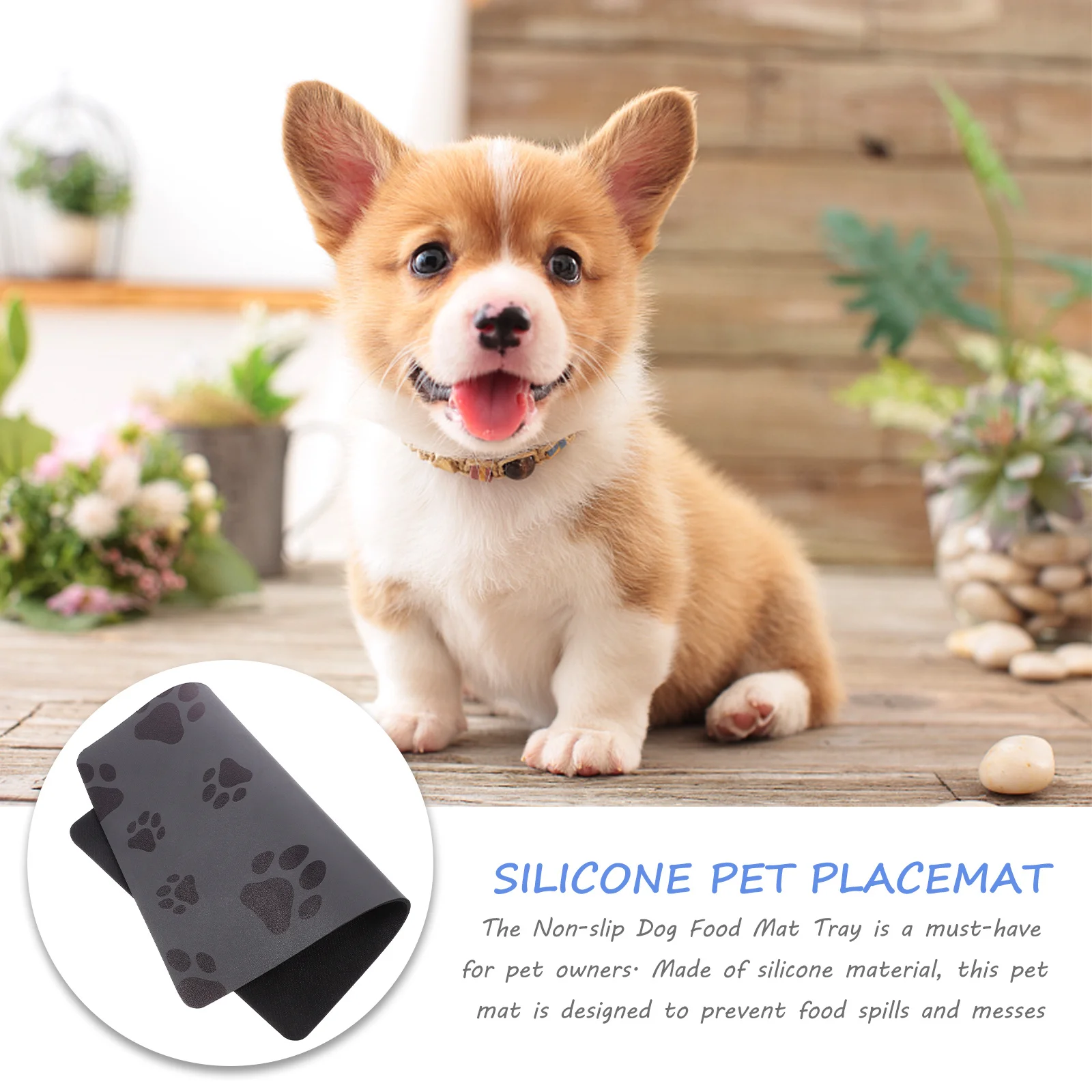 BESPORTBLE Pet Placemat for Dogs Water Bowl Mat No Stain Absorbent Feeding Pad Dark Grey Mud Pu Skin
BESPORTBLE Pet Placemat for Dogs Water Bowl Mat No Stain Absorbent Feeding Pad Dark Grey Mud Pu Skin