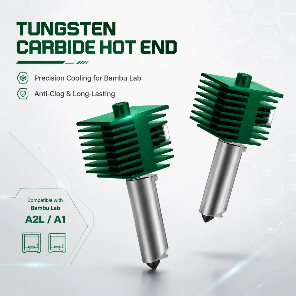 For Bambu Lab A1/A1MINI A2L Nozzle Tungsten carbide Integrated Hotend Kit High-Precision A1 0.4/0.6/0.8mm Nozzles High Quality
For Bambu Lab A1/A1MINI A2L Nozzle Tungsten carbide Integrated Hotend Kit High-Precision A1 0.4/0.6/0.8mm Nozzles High Quality