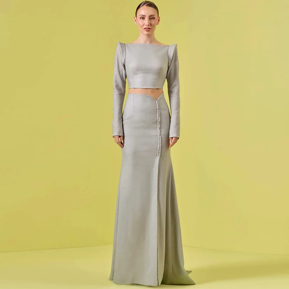 Elegant Grey Jersey Evening Dress Sexy Mermaid Backless Prom Dresses Temperament Watteau Train Customized Special Occasion Gowns
Elegant Grey Jersey Evening Dress Sexy Mermaid Backless Prom Dresses Temperament Watteau Train Customized Special Occasion Gowns