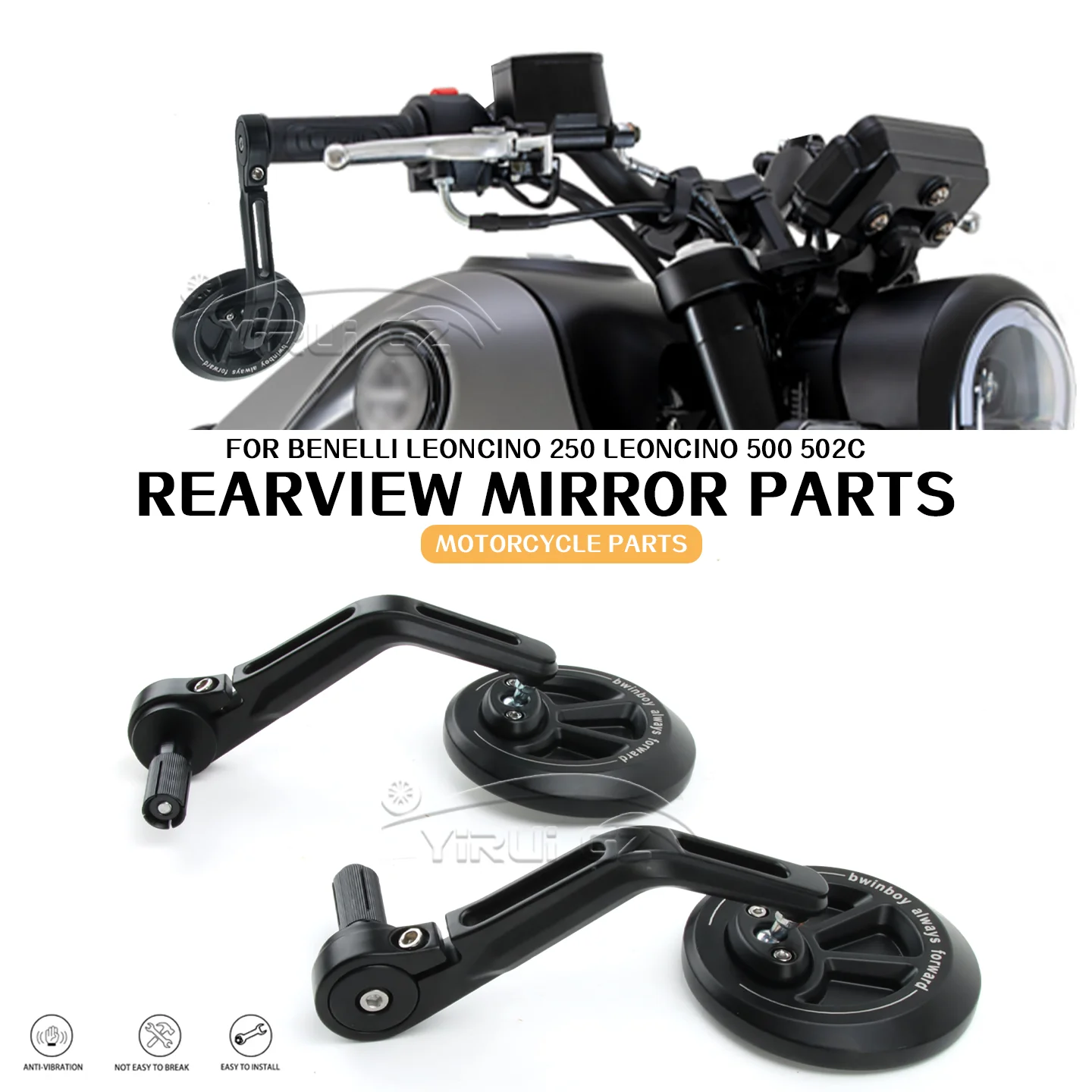 Motorcycle Rearview Handlebar For Benelli Leoncino250 Leoncino250 Rearview Mirror Retro Handlebars Side Mirror Leoncino 500 502C
Motorcycle Rearview Handlebar For Benelli Leoncino250 Leoncino250 Rearview Mirror Retro Handlebars Side Mirror Leoncino 500 502C