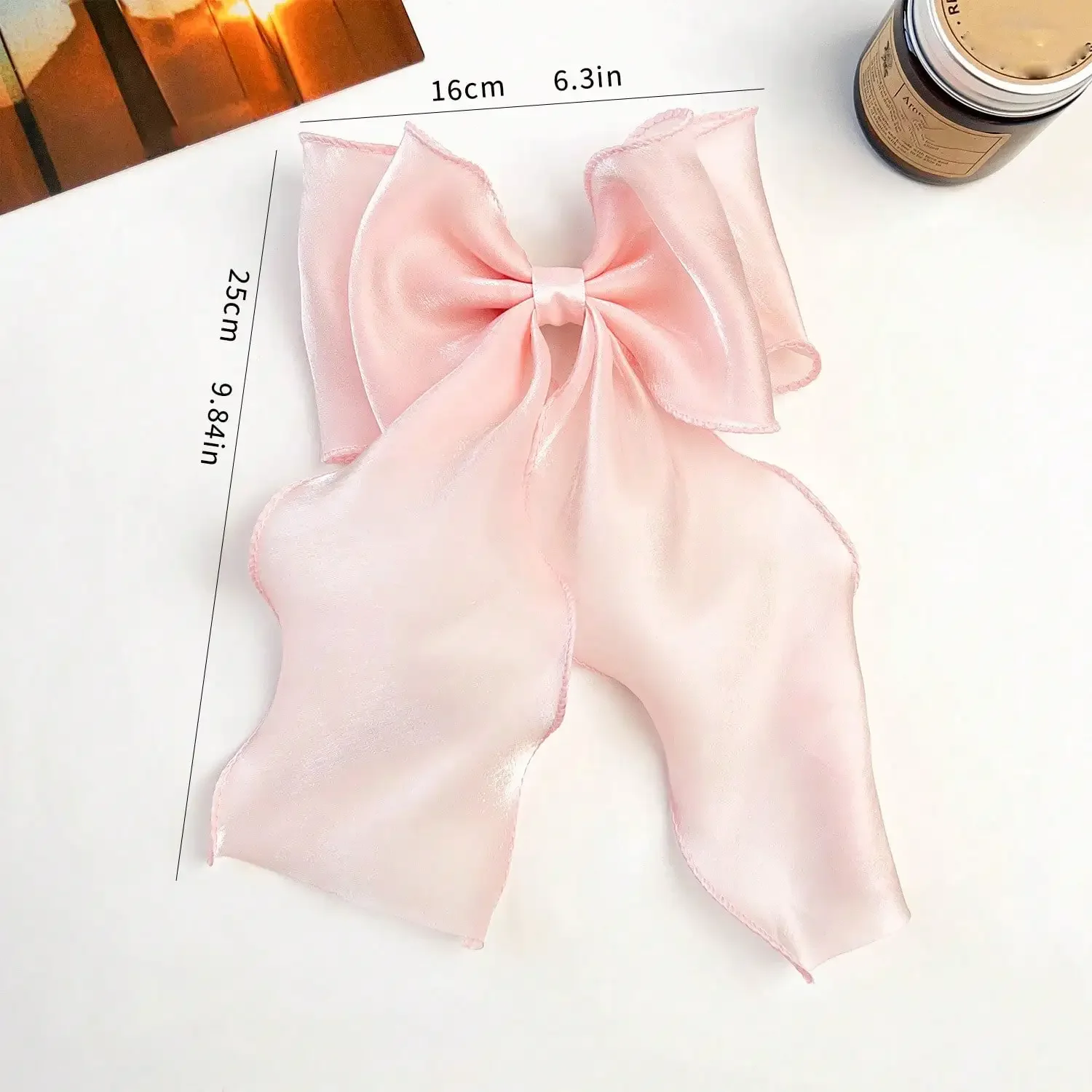 Sweet Pink Princess Style Mesh Bow Long Streamer Hair Accessory For Women
Sweet Pink Princess Style Mesh Bow Long Streamer Hair Accessory For Women