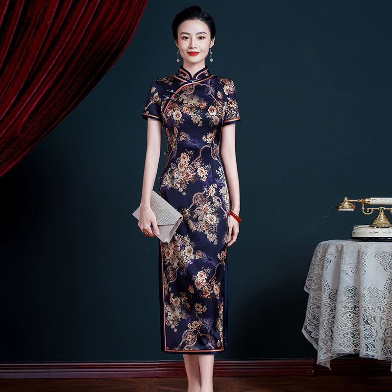 Women's Summer Red Silk Cheongsam Evening Dress 2022 Chinese Style Plus Size Qipao Traditional Wedding Party Skirt Robe Dresses
Women's Summer Red Silk Cheongsam Evening Dress 2022 Chinese Style Plus Size Qipao Traditional Wedding Party Skirt Robe Dresses